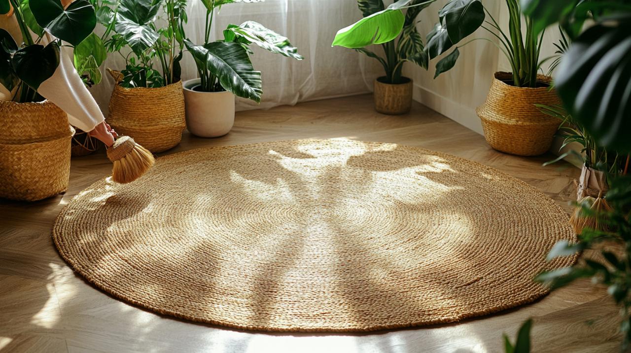 Comparativa de precios: Cómo lavar tu alfombra redonda de coco de forma profesional o casera