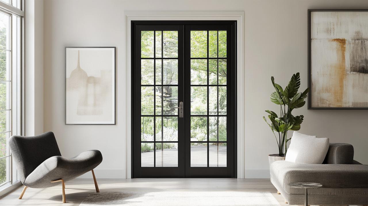 ¿Cómo modernizar una puerta acristalada con pequeños cuadros sin obras ni reformas?